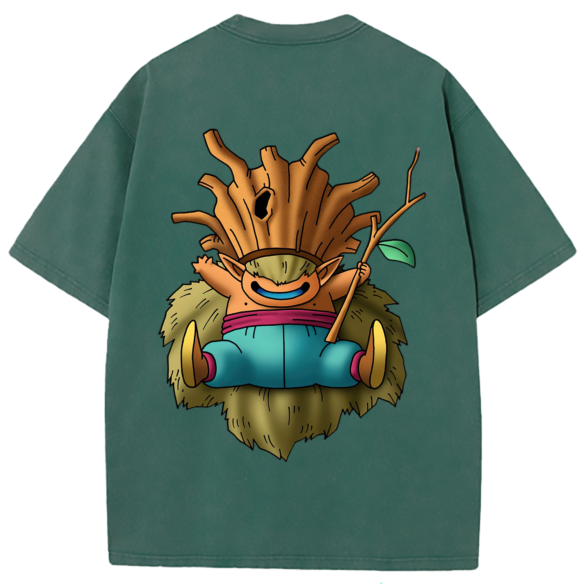 （画像用） ドラゴンクエスト Doragon Kuesuto Dragon Quest 綿100% ヴィンテージ風 半袖Tシャツ（背面プリント）